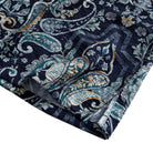 OROMEN Navy Paisley Mood Aloha Shirt — Side Vent