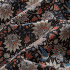 OROMEN Phoenix Flowers Retro Shirt – Cotton blend Lyocell Fabric