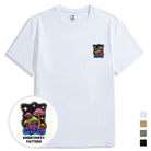 OROMEN Psychedelic Mushroom Embroidery Crew Neck T-Shirt – White,  Khaki, Army Green & Black Color Overview