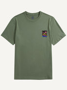 OROMEN Psychedelic Mushroom T-shirt in green