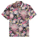 OROMEN Rangiku Dancing Chrysanthemum Japanese Cotton Shirt – Front View