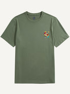 OROMEN Red Fly Agaric Mushroom T-shirt in green