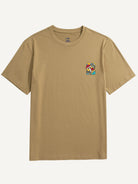 OROMEN Red Fly Agaric Mushroom T-shirt in khaki