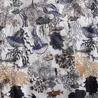 OROMEN Reef Atlas Hawaiian shirt – chest pocket and coconut button detail with jellyfish, fish and coral marine print