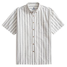 OROMEN Retro Dotted Line Embroidered Shirt – Front View