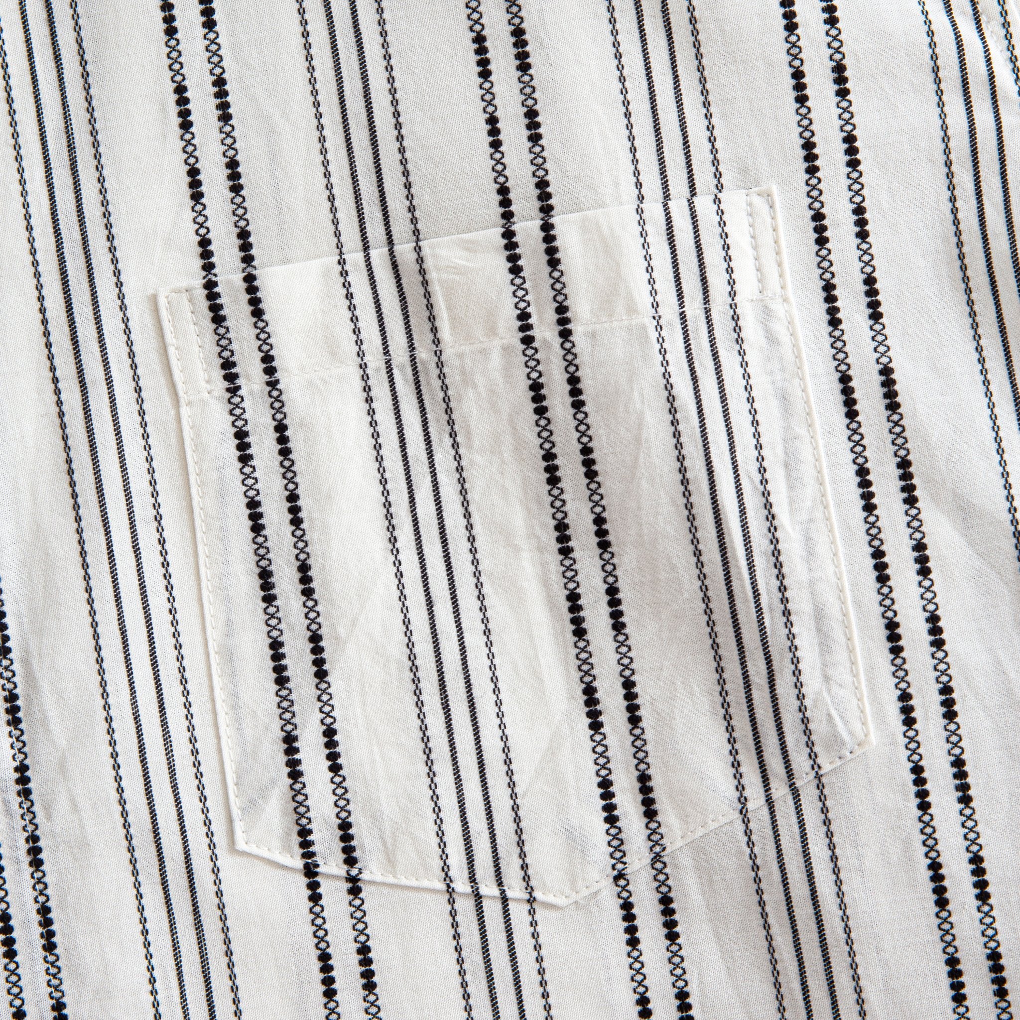 OROMEN Retro Embroidered Shirt – Print-match Left Chest Pocket