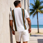 OROMEN Retro Vertical Stripe Shirt – Casual Styling