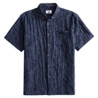 OROMEN S/S Jack Jacquard Shirt – Japanese Ukiyo-e Woven Pattern