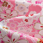 OROMEN Sakura Spheres shirt – fabric and print detail close-up