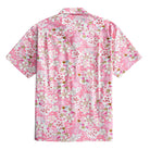 OROMEN Sakura Spheres shirt – model wearing pink overhead angle