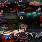 OROMEN Samurai Cat shirt – button-down collar coconut buttons close-up