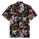 OROMEN Samurai Print Shirt – Back Flat Lay, Full Ukiyo-e Samurai Battle Print