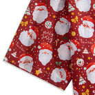 OROMEN Santa Claus Christmas Shirt Short Sleeves – Men's Festive Top