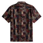 OROMEN Sashiko Boro Patchwork Short Sleeve Shirt – Back View
