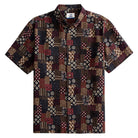 OROMEN Sashiko Boro Patchwork Short Sleeve Shirt – Front View