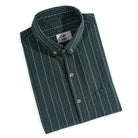 OROMEN Seersucker Shirt Folded — 100% Cotton Lightweight Fabric