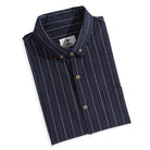 OROMEN Seersucker Shirt Folded — 100% Cotton Lightweight Fabric