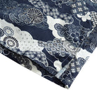 OROMEN Seigaiha Asanoha Sakura shirt collar and button detail close-up