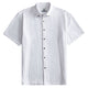 OROMEN Signature Tailored Silhouette Shirt in White – Front View