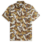 OROMEN Soaring Crane Hawaiian Shirt – Hand-Painted Ukiyo-e Print, 100% Cotton
