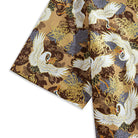 OROMEN Soaring Crane Hawaiian Shirt – Short Sleeve Cut, Ukiyo-e Crane Design