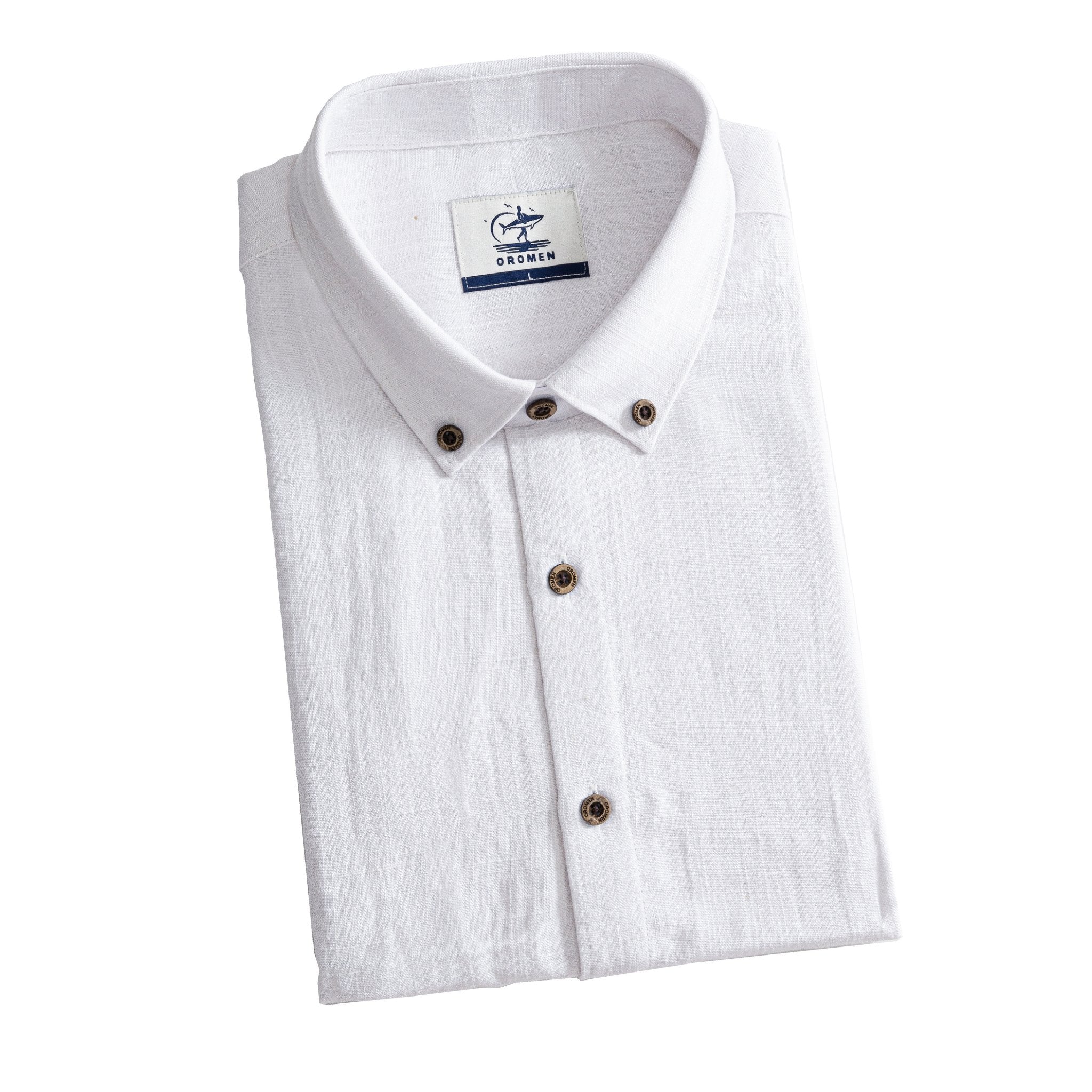 OROMEN Tailored Silhouette Shirt White – Full Look Styling
