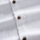 OROMEN Tailored Silhouette Shirt White – Natural Coconut Buttons