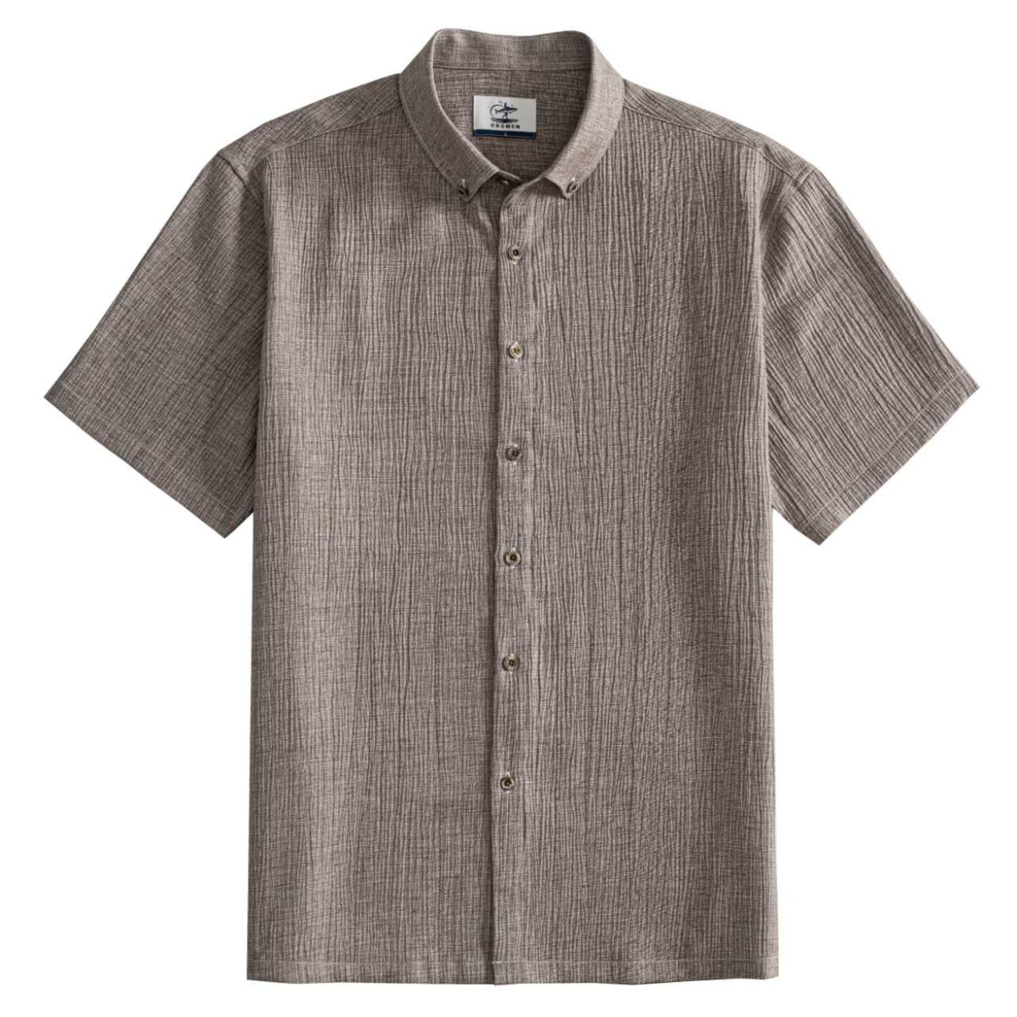 OROMEN The Breeze Crinkle Shirt – Front View