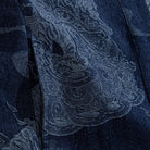 OROMEN Tiger Haori Kimono Jacket – Ukiyo-e Print Detail Close-Up