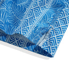 OROMEN Totem And Leaf Hawaiian Shirt — side vent and back box pleat detail