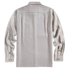 OROMEN Two-Tone Woven Shirt Back Flat Lay – Cotton Linen