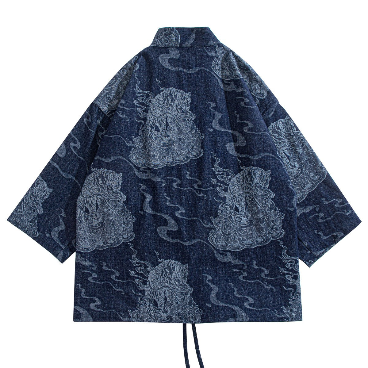  OROMEN Ukiyo-e Tiger Haori Jacket – Back View Full Length