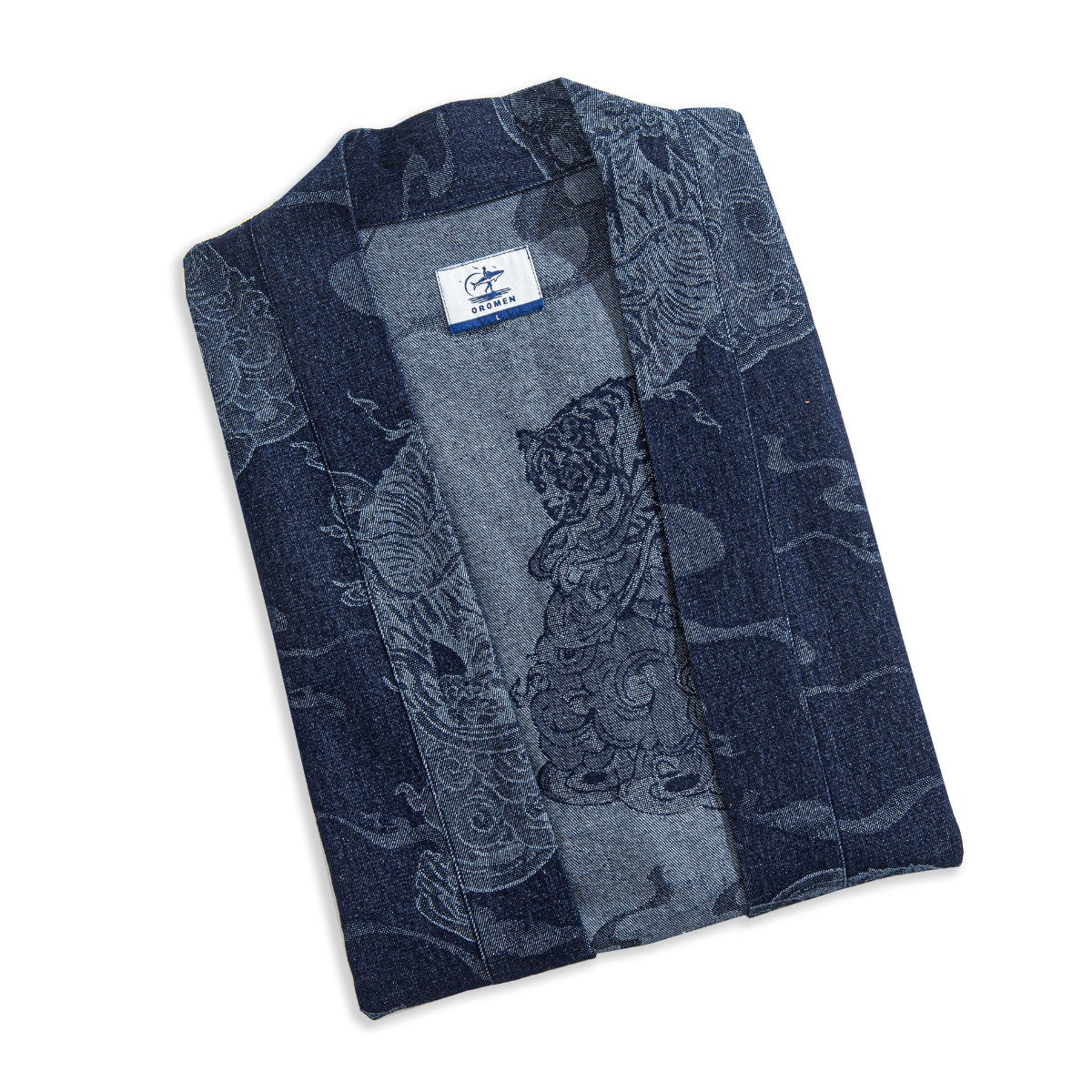 OROMEN Ukiyo-e Tiger Haori Jacket – Sleeve and Lining Detail