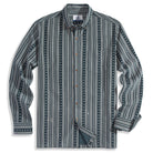 OROMEN Versatile Striped Corduroy Shirt – Front Flat Lay