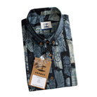OROMEN Vintage Patchwork Print Shirt - Folded Display with Brand Tag