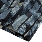 OROMEN Vintage Patchwork Print Shirt - Side Vent and Hem Detail