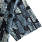 OROMEN Vintage Patchwork Print Shirt - Sleeve Cuff and Hem Detail
