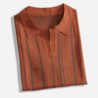 OROMEN Vintage Striped Knit Shirt – Back View