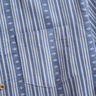 OROMEN Washed Corduroy Shirt Chest Pocket Detail – Stripe