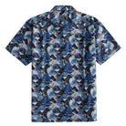 OROMEN Wave Mountain Shirt – Back Flat Lay, Full Ukiyo-e Mountain & Wave Scene Print