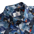OROMEN Wave Mountain Shirt – Collar & Brand Label Detail, Size Tag & Coconut Buttons Close-Up
