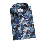 OROMEN Wave Mountain Shirt – Folded Display, Brand Label & Coconut Buttons Detail