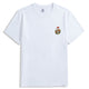 OROMEN White Bottle Garden Embroidery T-Shirt – Front View