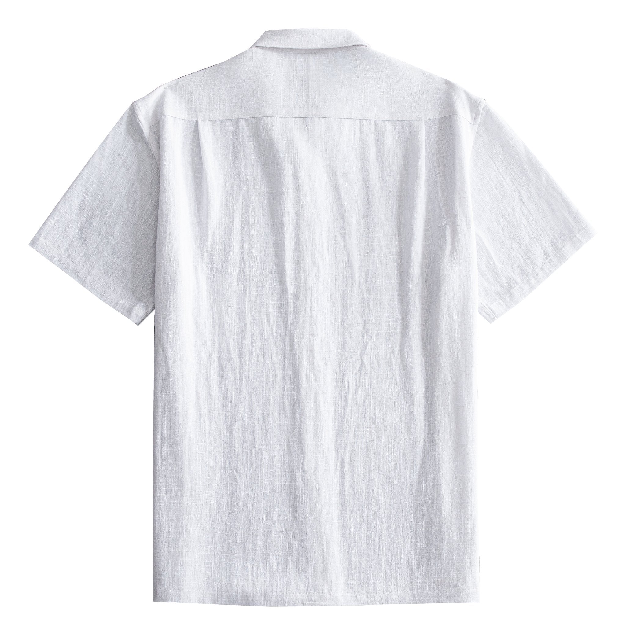 OROMEN White Shirt – Back View Structured Silhouette