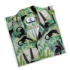 OROMEN Wild Jungle Hawaiian Shirt – Folded Display Black Panther All-Over Jungle Print