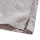 OROMEN Woven Shirt Hem Detail – Two-Tone Cotton Linen