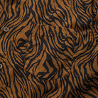 OROMEN Zebra Tattoo Hawaiian Shirt — chest pocket and natural coconut button detail