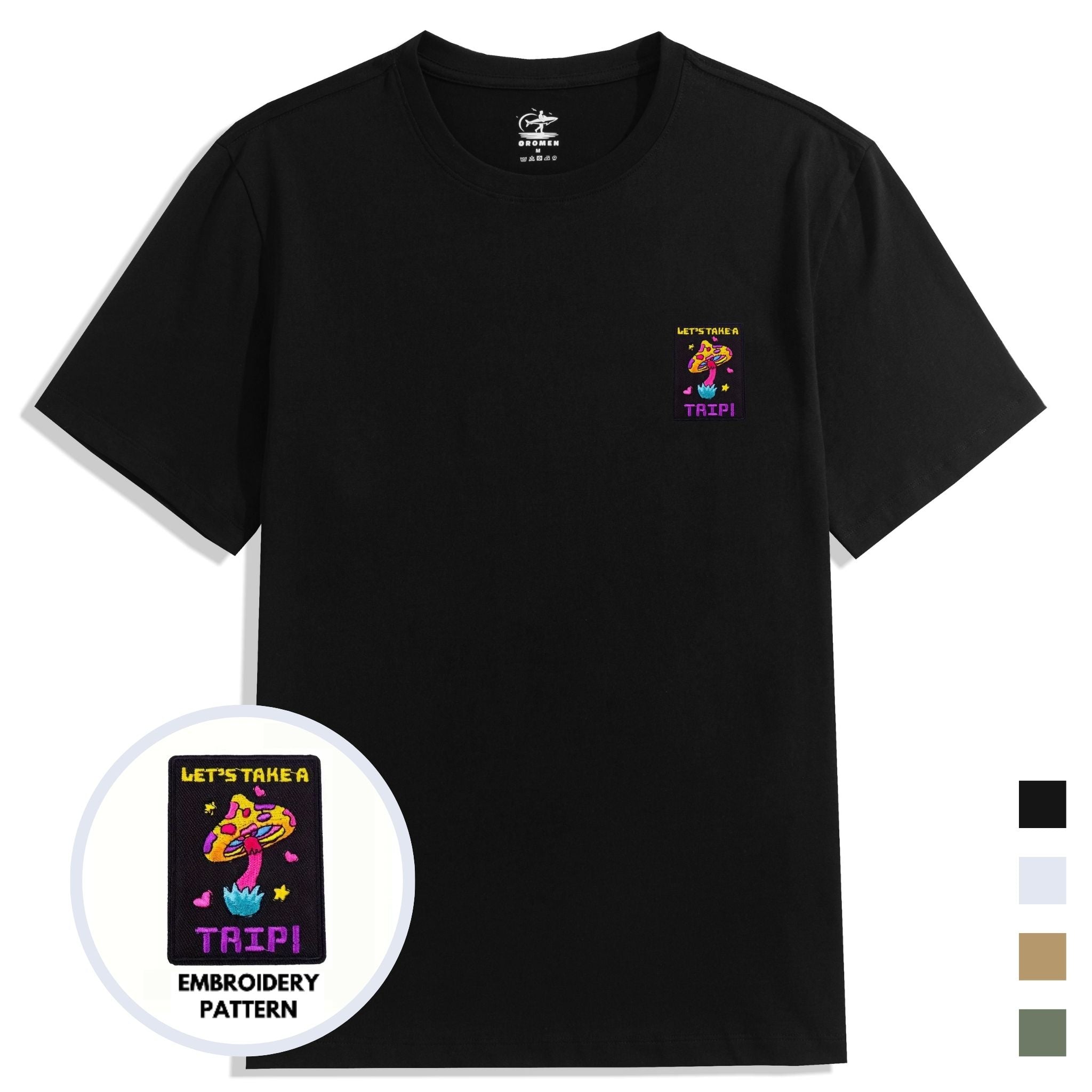OROMEN Men's 100% Cotton T-Shirt – 