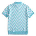 OROMEN jacquard knitted polo shirt – lifestyle shot