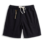 OROMEN linen cotton shorts front view – relaxed fit summer bottoms